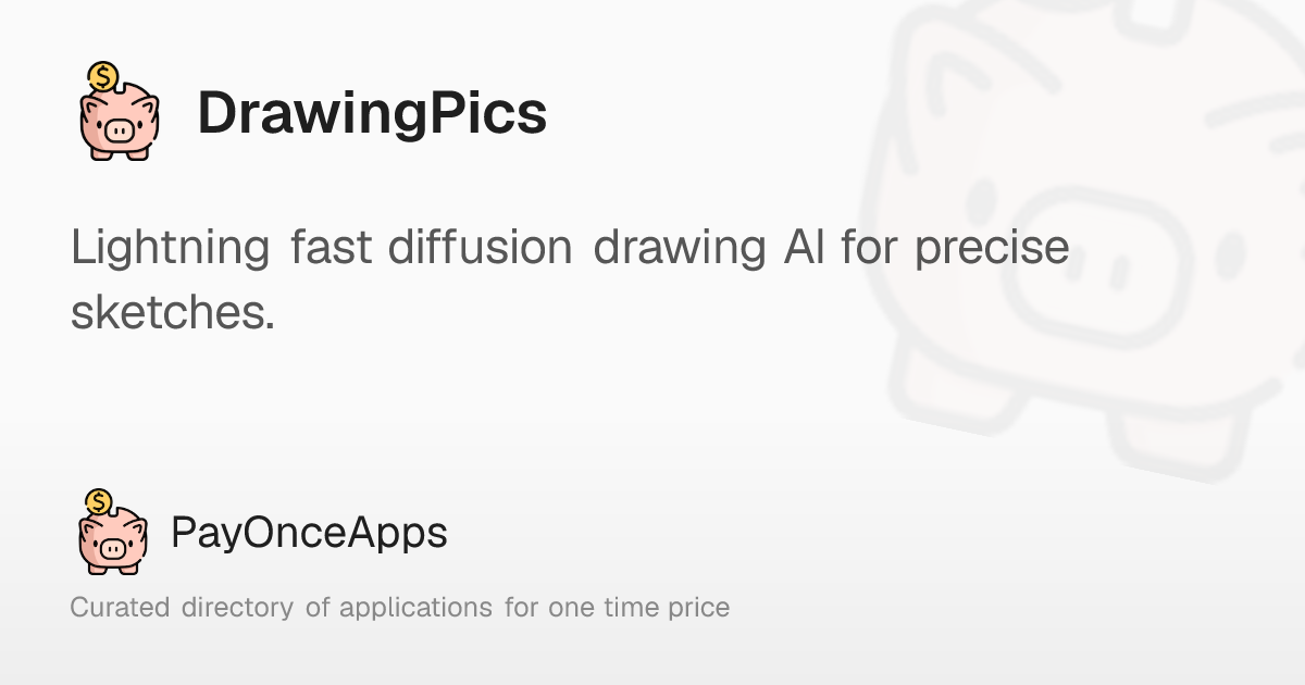 DrawingPics: Lightning fast diffusion drawing AI for precise sketches ...