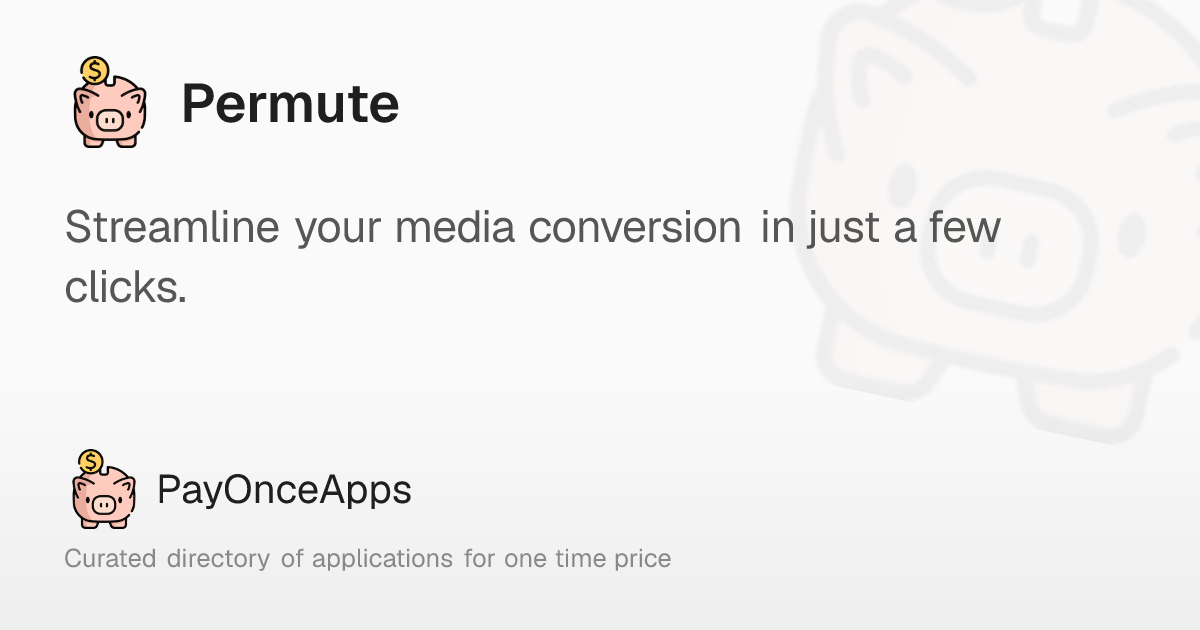 Permute: Streamline your media conversion in just a few clicks ...